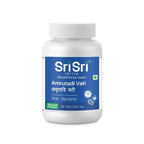

Amrutadi Vati - Anti-Bacterial, 60 Tabs | 500 mg Pack = 60 tabs