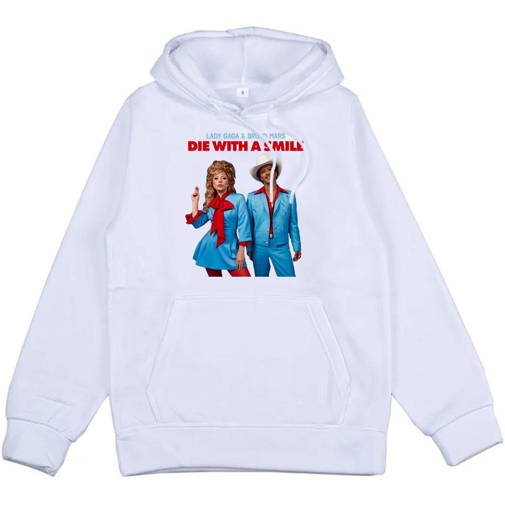 

Bruno Mars Die with A Smile Hoodies Lady-Gaga Graphic Printing Sweatshirt Ropa Hombre Sudaderas Winter Long Sleeve S