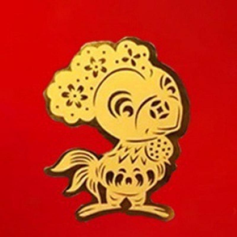 Pure Gold Fortune Maneki-neko and Pixiu Wealth God Phone Sticker Omamori