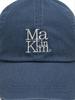 [Matinkim] BLOCK LOGO BALL CAP IN SMOKE BLUE