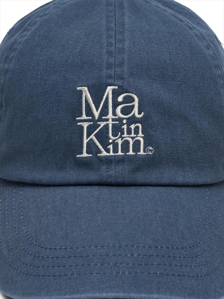 [Matinkim] BLOCK LOGO BALL CAP IN SMOKE BLUE