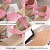 2025 Korean Style Women's Wedge Heel Espadrille Sandals: Casual, Comfortable with Buckle & Pointed Toe Design.