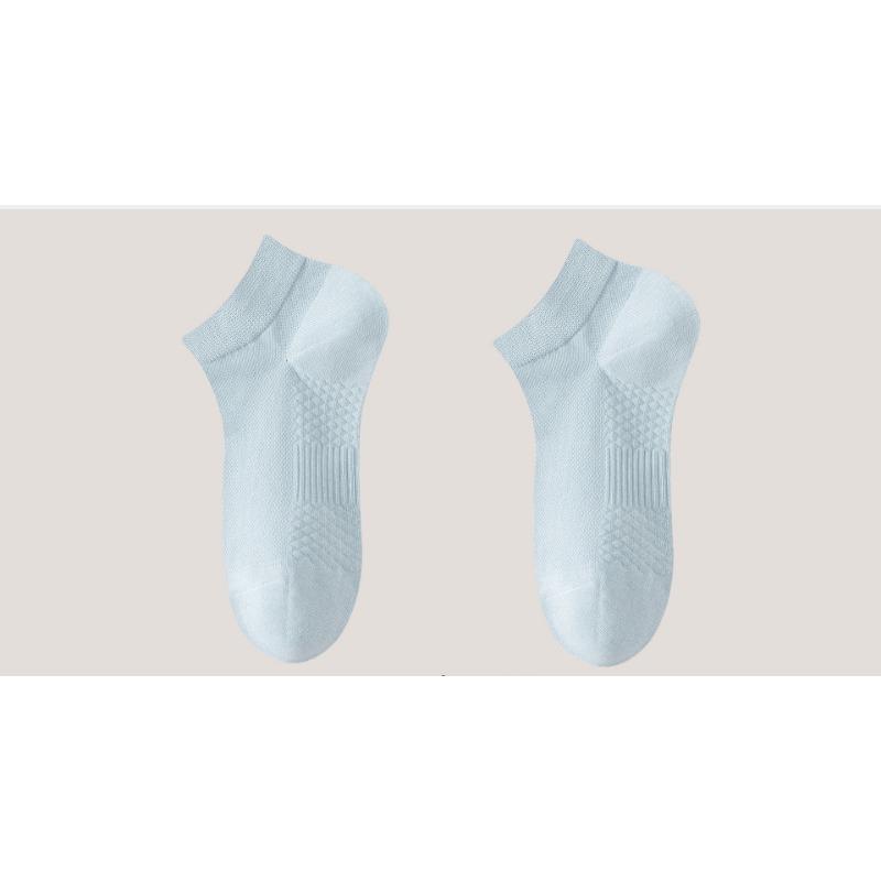 Summer Pure Cotton Boat Socks for Girls, Invisible Socks, Thin, Ultra-shallow, Sweat-absorbing and Non-dropping Cotton Short-sleeved Socks
