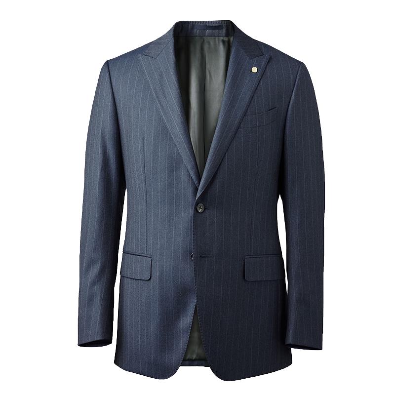 

VICUTU Men s Blue Stripe 100% Wool Suit Jacket 180B