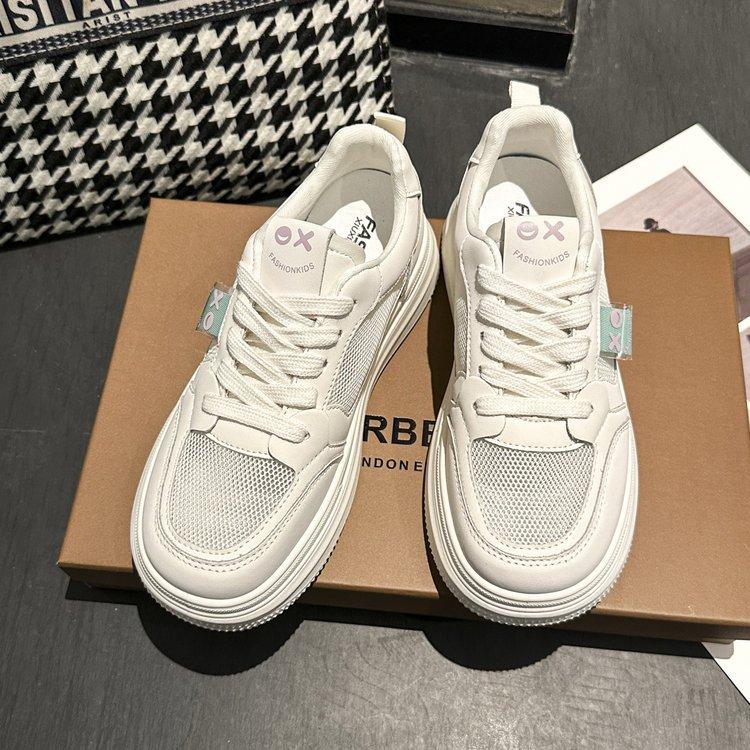 

Yanju platform white shoes women s 2025 spring and autumn new mesh breathable versatile casual board shoes light sports shoes 35