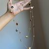 Autumn And Winter Long Tiger Eye Stone Pearl Beads Long Sweater Chain For Women'S Popular Necklace  Jewelry Accessories