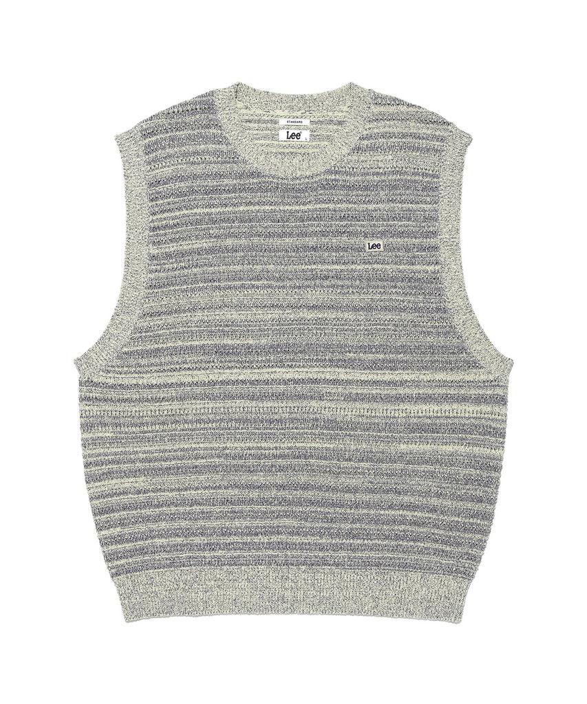 LEE Color Mix Knit Vest Sand Beige