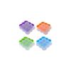 4 pcs Silicone Baby Food Storage Container, Silicone Moulds with Lid for Baby Food, Ice Cubes, Sweets and Chocolate (Random Colour, 9 x 75 ml)