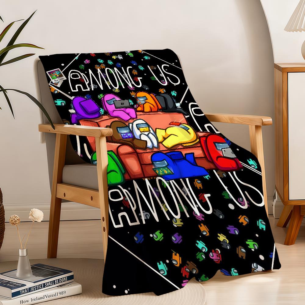 Blanket Throw Super Cosy Plush Living A-AmongS-ES Room Game Sofa Couch Childish Birthday U-US-ES Gifts