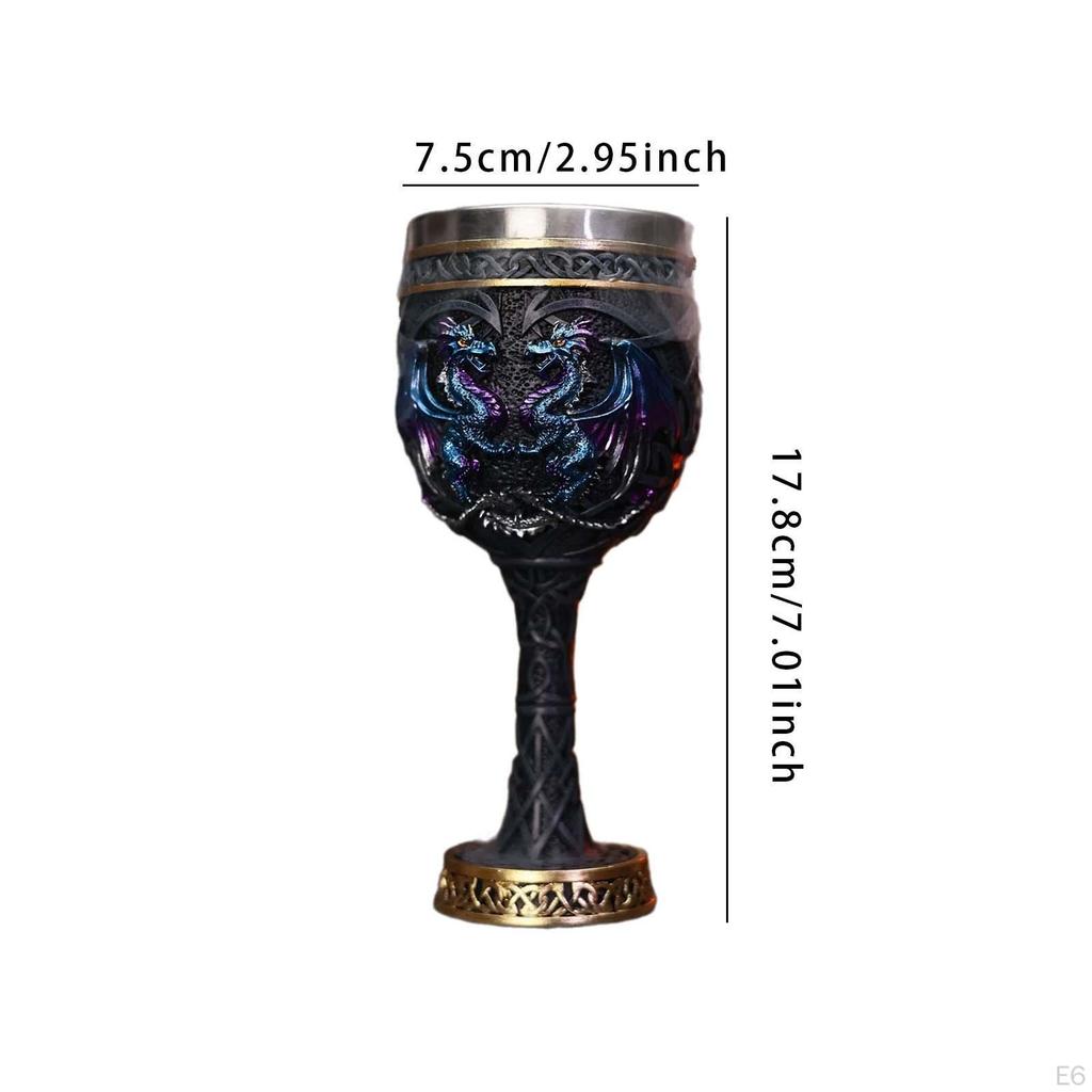Vintage Medieval Goblet Ceremonial Drinkware Anniversary Gifts Reusable Handcraft Desktop Decor