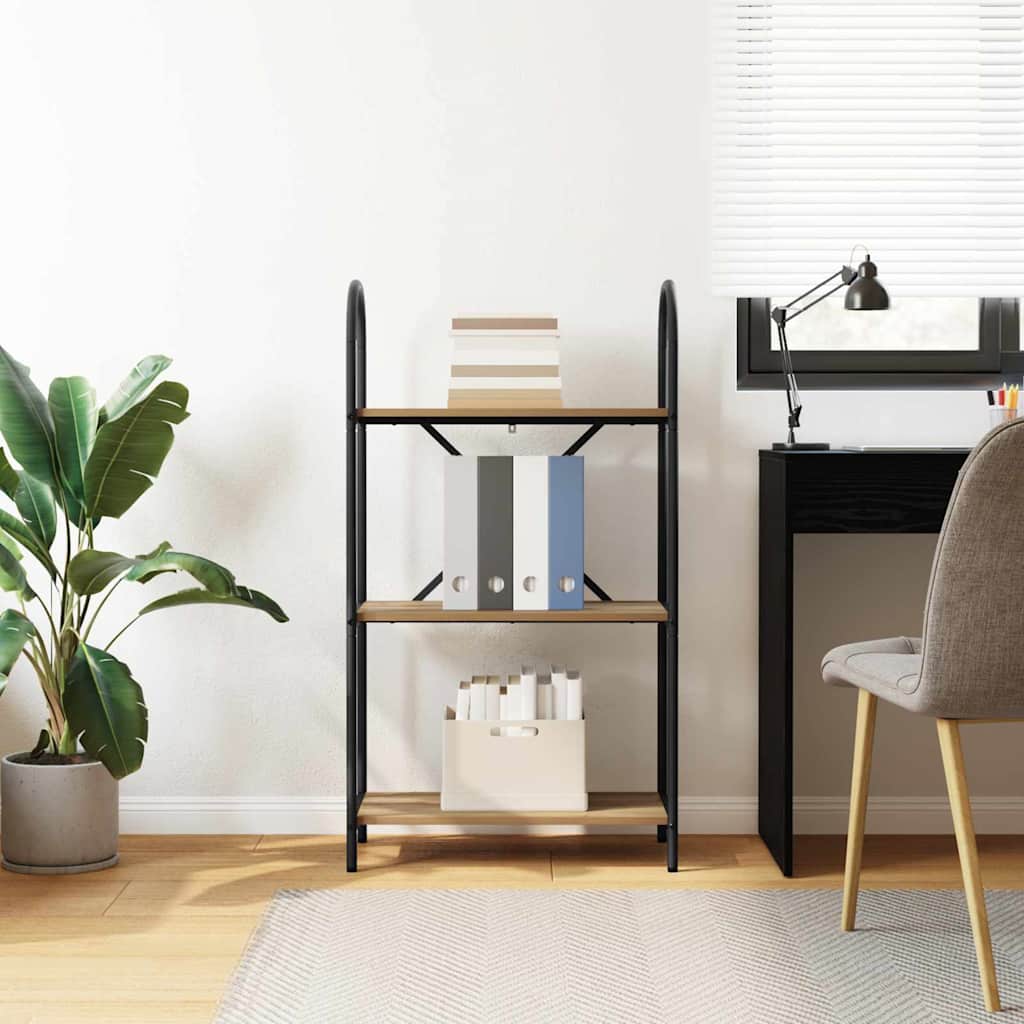 Artisan Oak Bookshelf 60 x 30 x 109 cm Engineered Wood