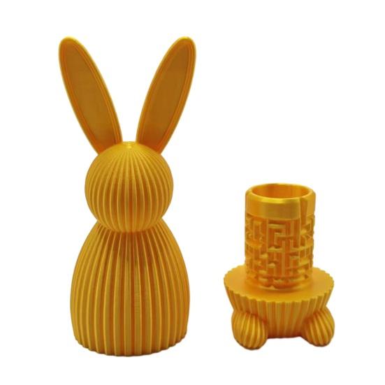 

3D Printed Rabbit Figurine with Hidden Compartment Bunny Shaped Maze Gift Box Educational Stress Relief Puzzle Animal Easter Present