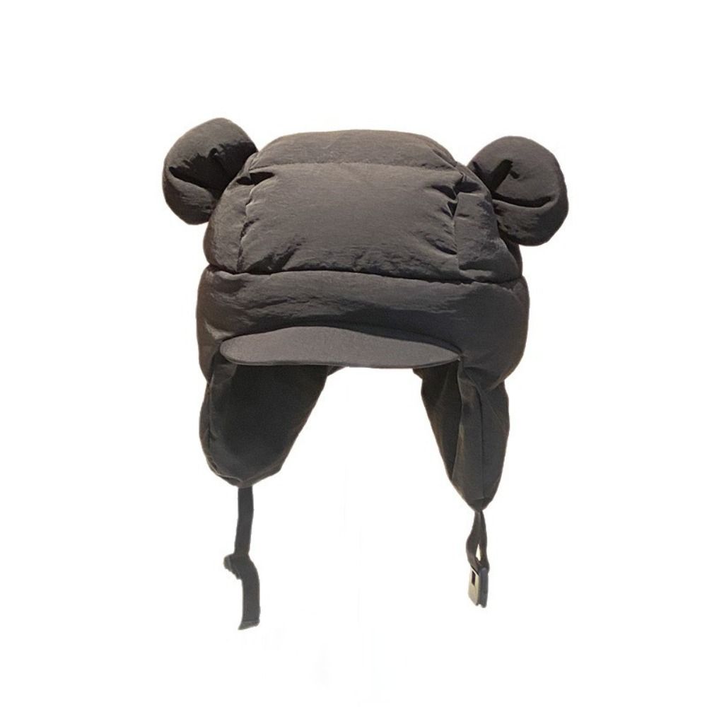 Balaclava Down Cotton Bomber Hat Cold Protection Pullover Cap Outdoor Warm Snowing Beanies  Unisex