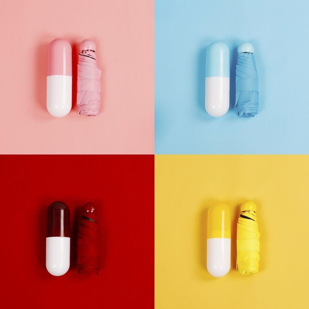 Fashion Portable Small Box Female Windproof UV Waterproof Sun Protection Folding Sunshade Mini Awning Mini Pocket Umbrella