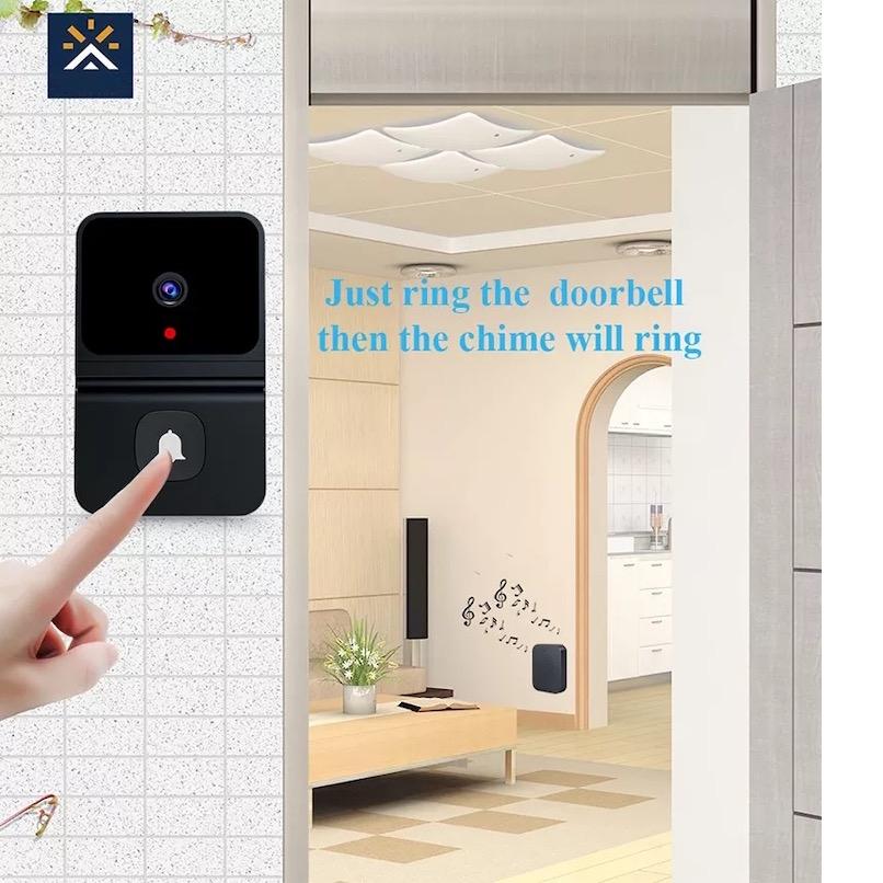 Z30 WiFi IP Video Doorbell Wireless Night Vision Door Phone Camera Two-Way Audio Intercom Visual Home Security Monitor DoorcameraAA