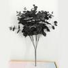 A84E-2X 20 Heads Artificial Black Eucalyptus Fake Flower Plant Wedding Party Decoration