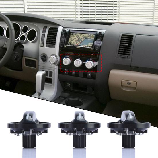 3Pcs Air Conditioner Switch Car Styling Sturdy Compact Air Conditioning Heat Control Knob