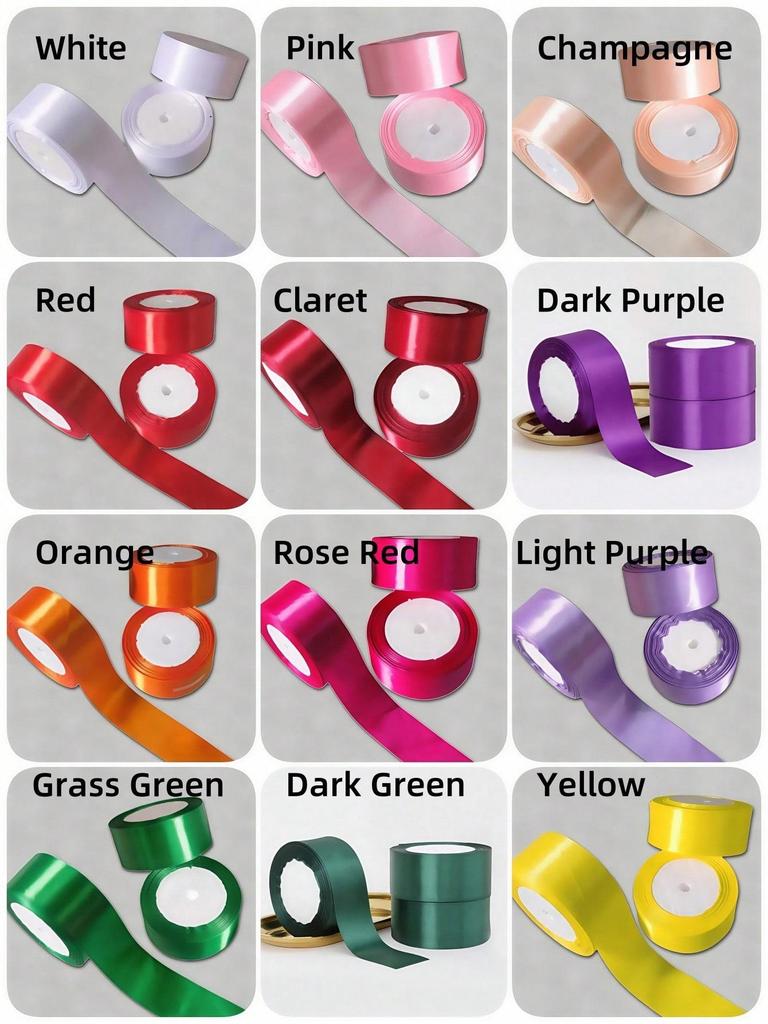 1.57 Inch Solid Color Ribbon, 22 Yards Fabric Roll for Gift Wrapping, Wedding Decor, Floral Arrangements & Crafts