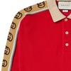 Gucci Polo Shirts Men's Red Polo Collar Moderate Straight Fit 598955-XJB0Q-6057