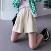 2023 Women's High-Waist Wide-Leg Corduroy Shorts - Spring/Autumn Slimming Casual Pants