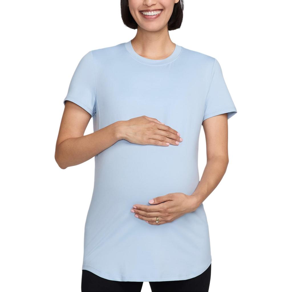 New Nike Dri Fit One T Shirt Women's Light Blue Arsenal FN5002-440