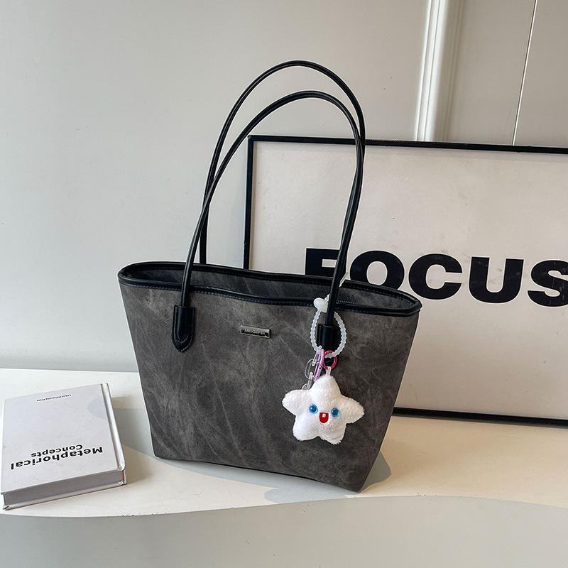 Bag women's  new model, popular this year, large-capacity tote bag, versatile shoulder bag, college student class bag