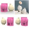 Creative Vase Molds Silicone Crafting Molds Abstract Face Shape Great for Concrete Flower Pots and Artistic Pen Holders