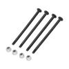 4Pcs RC Car Screws Kit Steel Black Silver Nuts Remote Control Car Accessories for WLtoys 144010