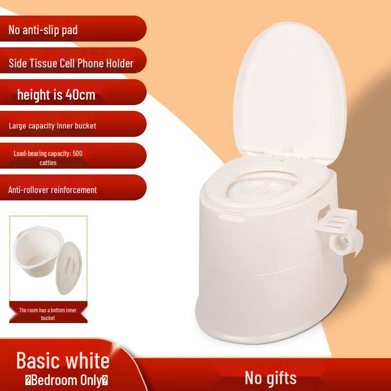 

Портативный комнатный туалетный стул с ведром для мочи для беременных женщин и пожилых людей