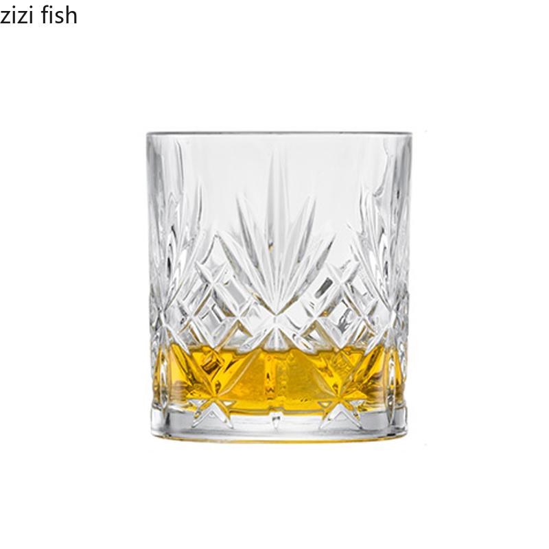 Transparent Glass Creative Whiskey Glass Foreign Liquor Glass Water Cups Tea Cup Milk Cup Breakfast Cup Household Drinkware