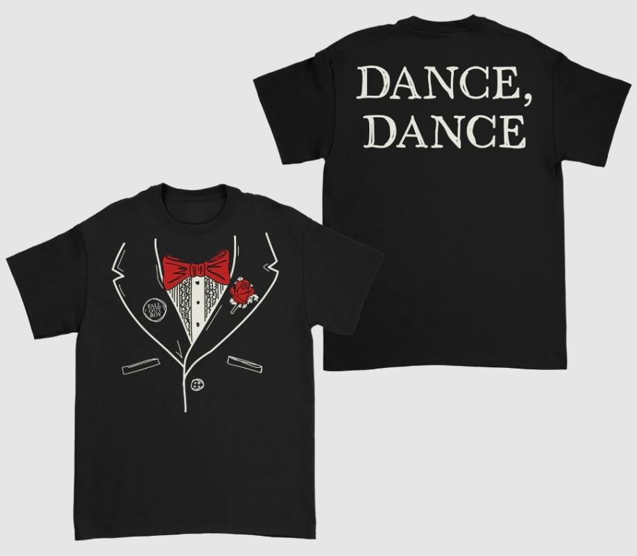 Fall Out Boy Dance Dance Tuxedo T-Shirt Size S-5XL Reprint Unisex T-Shirt L