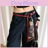 Vintage Brown Pu Leather Belt For Women With Wide Rivet Design For Boho Casual Style