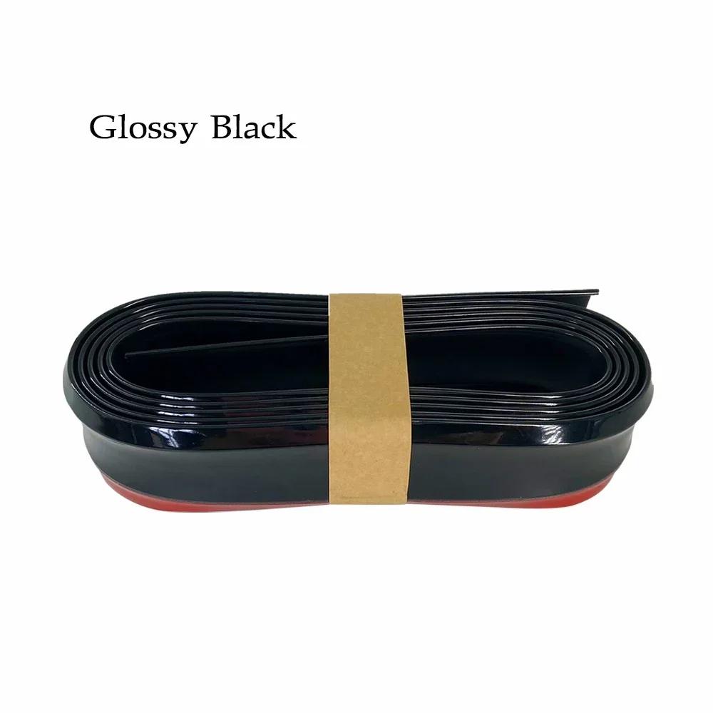 

Car Front Bumper Lip Carbon Fiber Rubber Universal Protector Bumper Lip Strip Spoiler Side Skirt Rubber Anti Scratch Protector