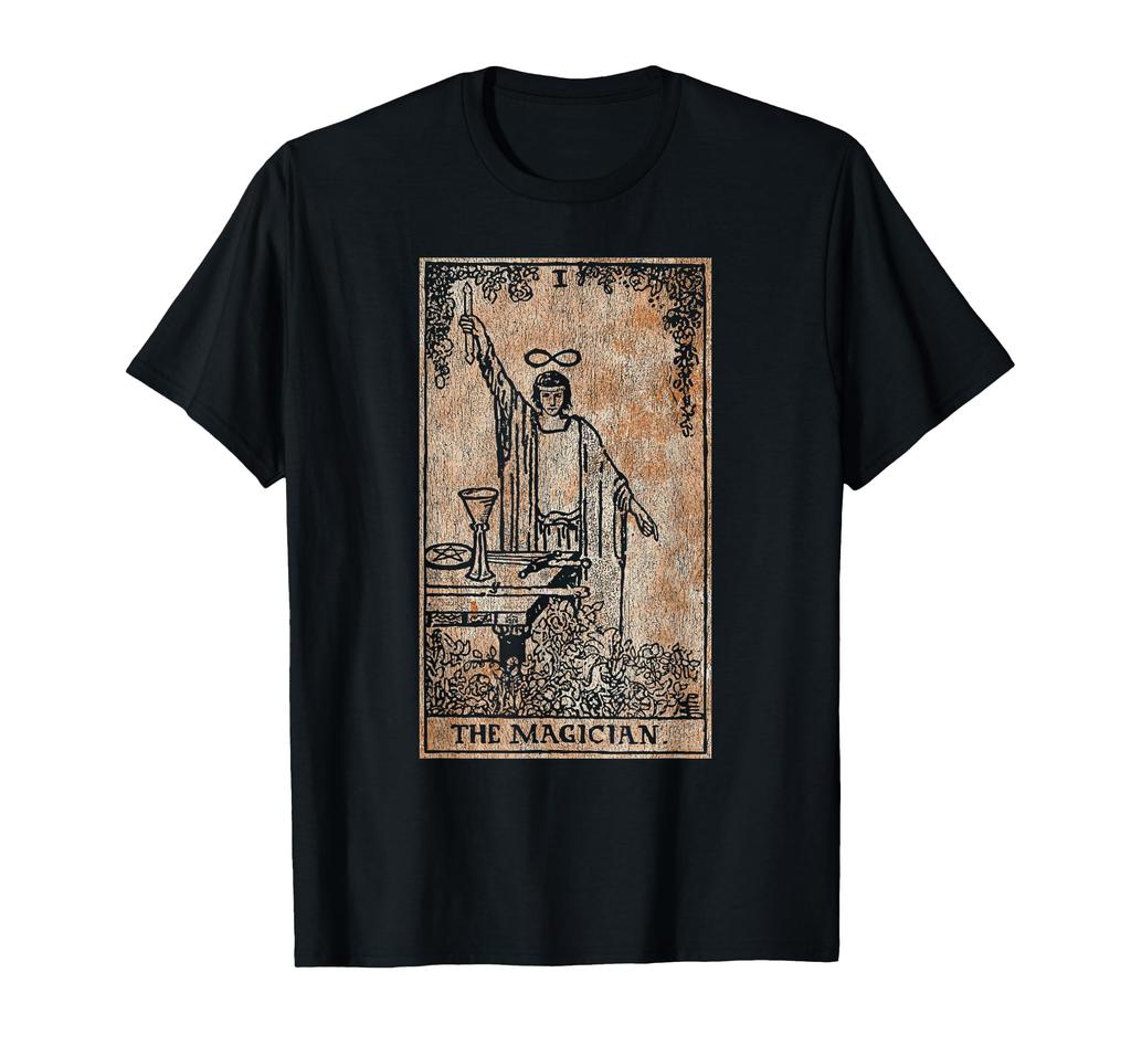 Magician Vintage Tarot Paranormal Cards, Magic, Occult, T-Shirt