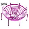 Spider Web Party Decoration Halloween Basket, Plastic Cobweb Design Fruit Serving Bowl, Treat for or Trick Candy Holder Dinner Table, Supplies Festive