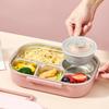 4/5 Grids Portable 304 Stainless Steel Lunch Container For Kids Students Large Capacity Lunch Box With Cutlery& Bowl Heatable N