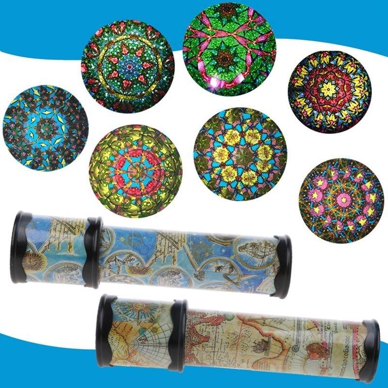 Kids Kaleidoscope Toy Educational Old World Kaleidoscope Magic Rotating Kaleidoscope Classic Toys for Children Boys Girls Gifts