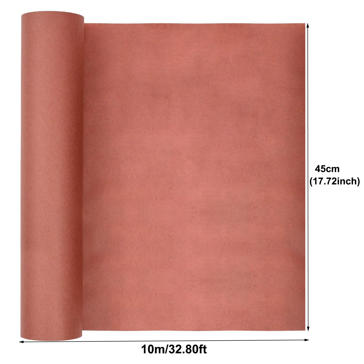 

Рулон мясной бумаги 10 м - Пищевая персиковая мясная бумага для коптильни, копчения и упаковки мяса - Неотбеленная, невощеная и без покрытия Pink 45cmx10m