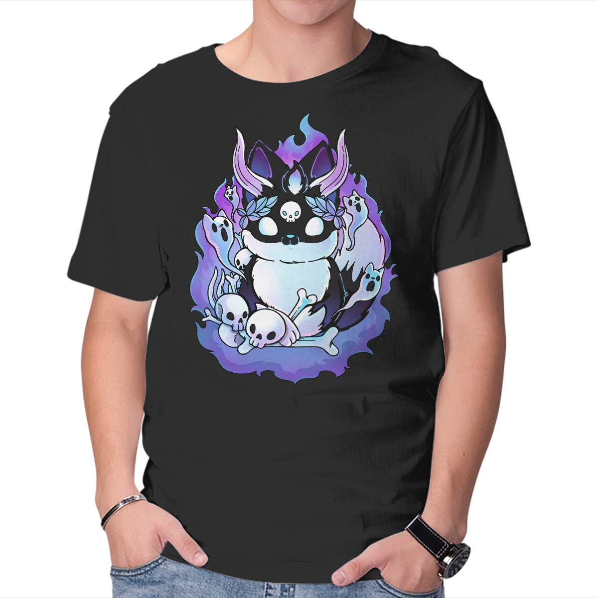 Unisex Crew Neck T-Shirt Hades Graphic Short Sleeve Casual Tee XXL