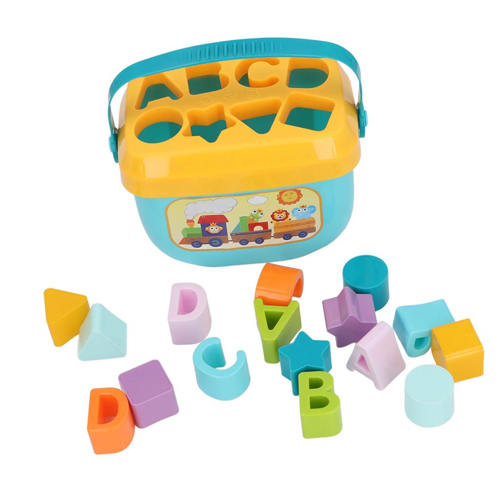 Geometric Shape Sorter Colorful Sensory Block Sorting Matching Toys for Early Education Baby Grasp