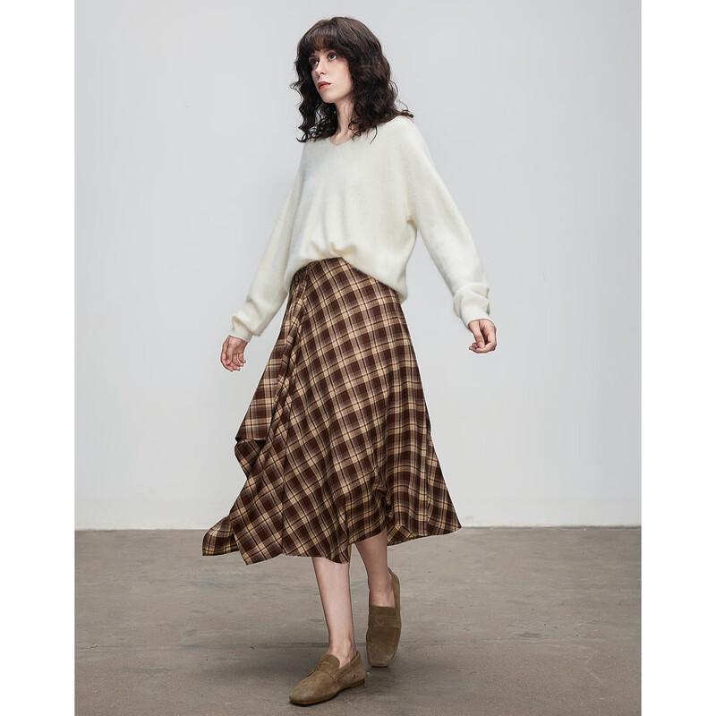 

Demana Women s Ruffled A-Line Midi Skirt XL