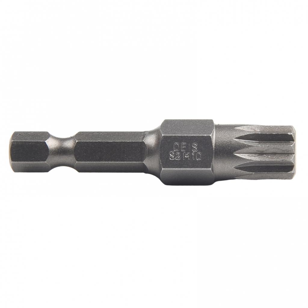 High Hardness Screwdriver Bits Silver 12 Point Alloy Steel