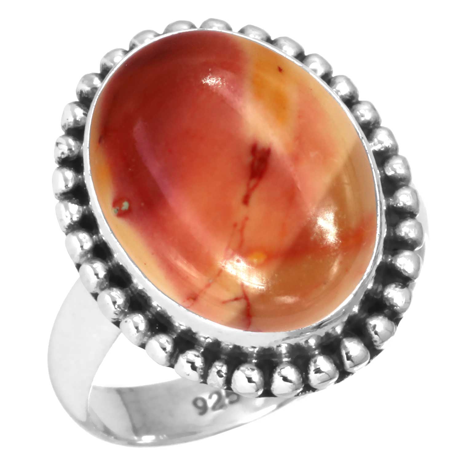 

Кольцо из стерлингового серебра 925 пробы с женским драгоценным камнем, ювелирные изделия ручной работы, рождественский подарок, мукаит, монтанский агат, моховой агат, колючая устрица, родонит, глаз Шивы, викторианский 8.5