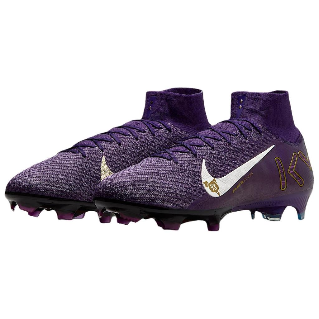 Nike Kylian Mbappé x Zoom Mercurial Superfly 10 Elite FG Grand Purple Men Sneakers Pale-Ivory FQ8692-500