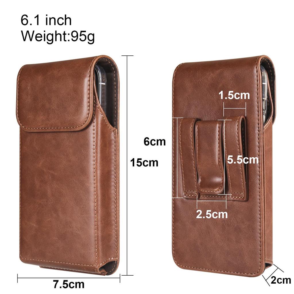 Pouzdro na telefon s klipem na opasek z hovězí kůže Pánské pouzdro do pasu pro iPhone 16 15 Pro Samsung Galaxy S24 S23 S22 Plus Xiaomi Redmi Note 13 12 Oppo pouzdro na pouzdro