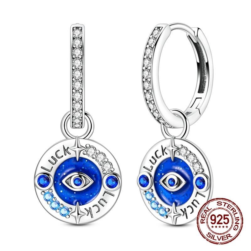 925 Sterling Silver Evil Eye Huggie Hoop Earrings Snake Coiled Gothic Hoop Earrings Protection Amulet Jewelry Gift for Women