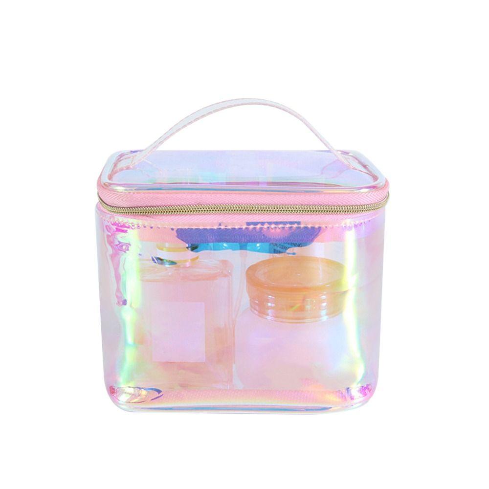 Colorful Transparent Storage Bag Multipurpose Cosmetic Handbag Toiletry Bags  Travel Outdoor