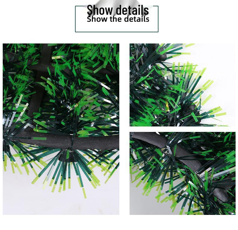 42cm Tinsel Wreath Holiday Decoration for Shopping Mall or Hotel