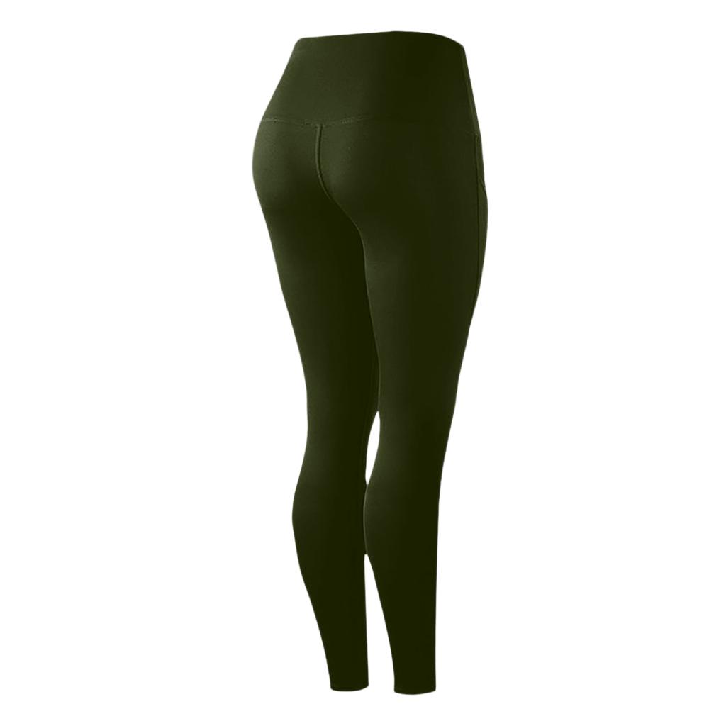 Damen Yogahose Mit Taschen Hoher Bund Fitness Leggings Trainingsstrumpfhose