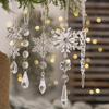 18 Pcs/Bag Icicle Drop Christmas Clear Icicle Pendants  Winter Party Decor